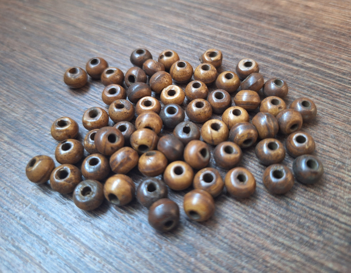 Vintage yak bone beads, set of 50