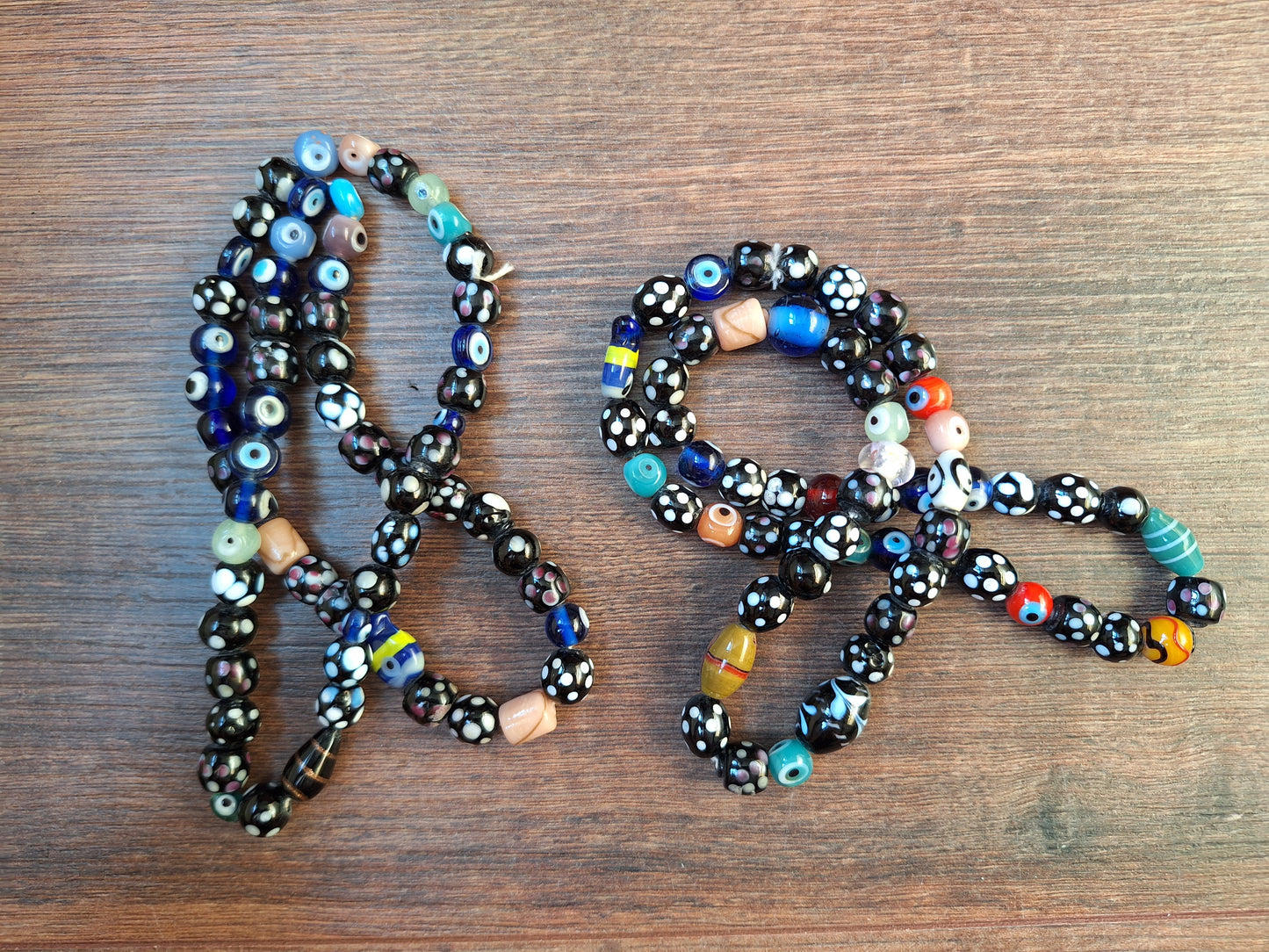 Nepalese glass beads mix strand