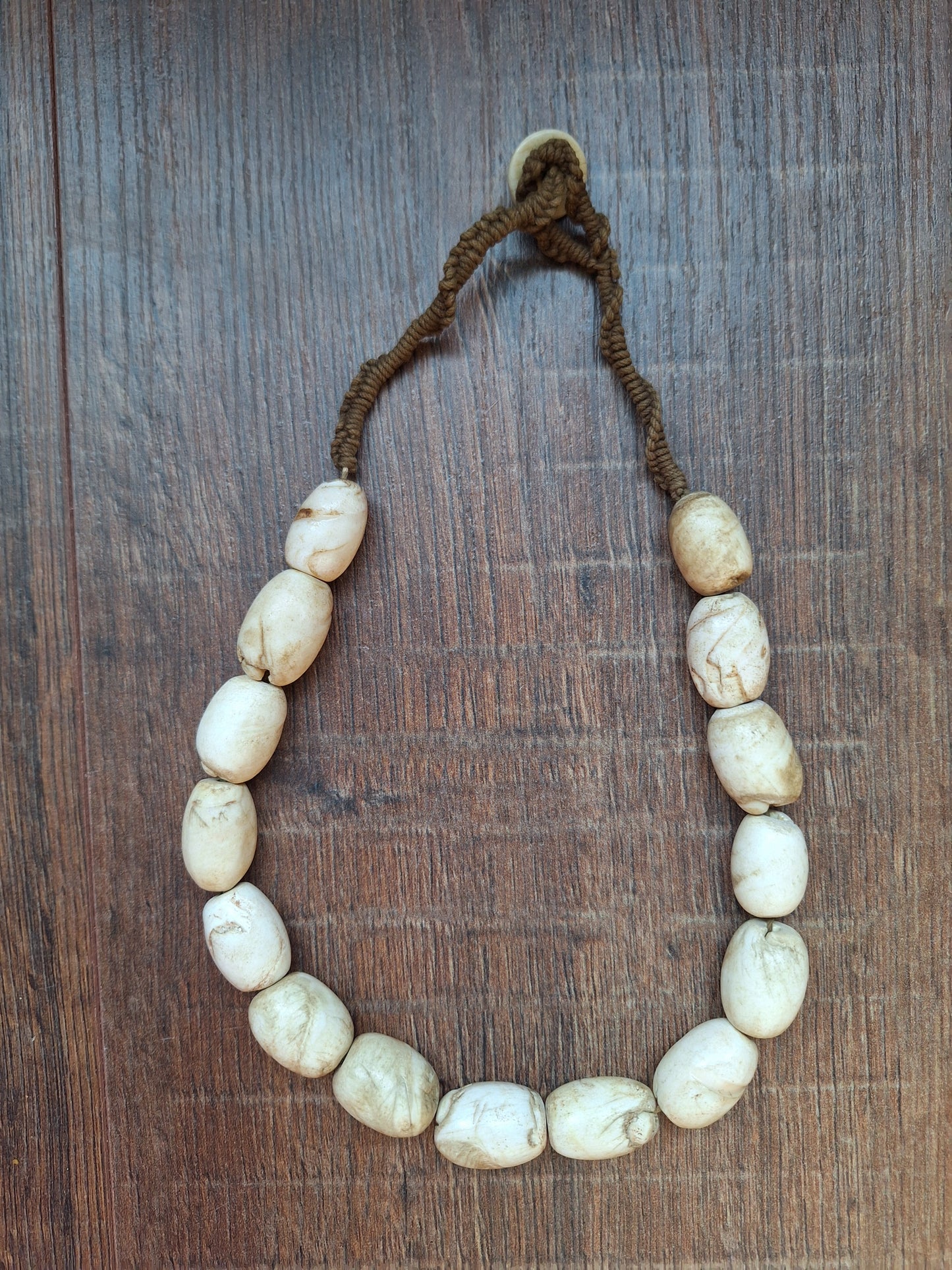 Old Nepalese conch shell necklace