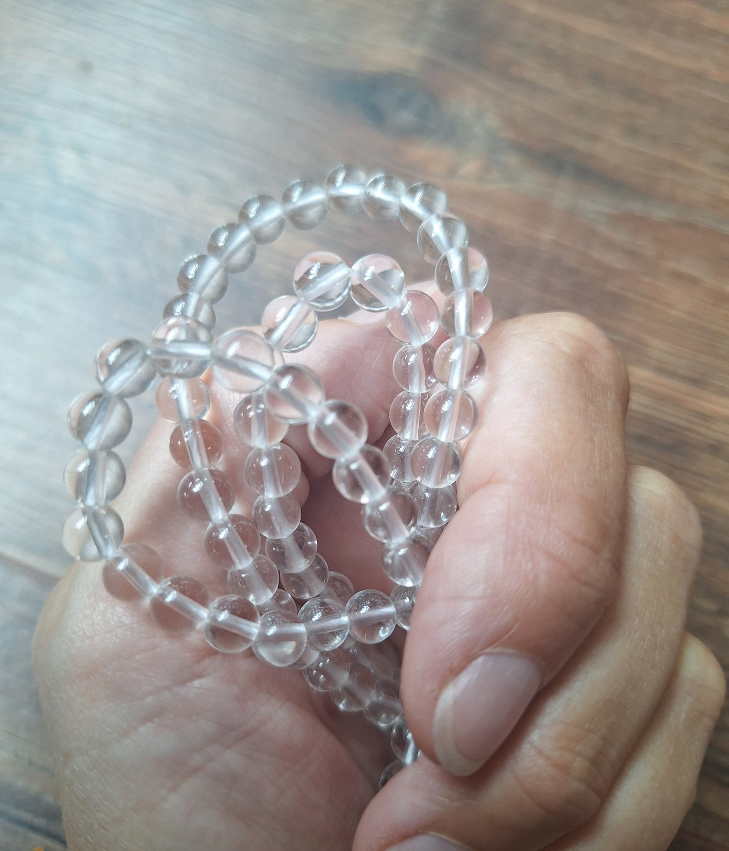 Quartz crystal mala