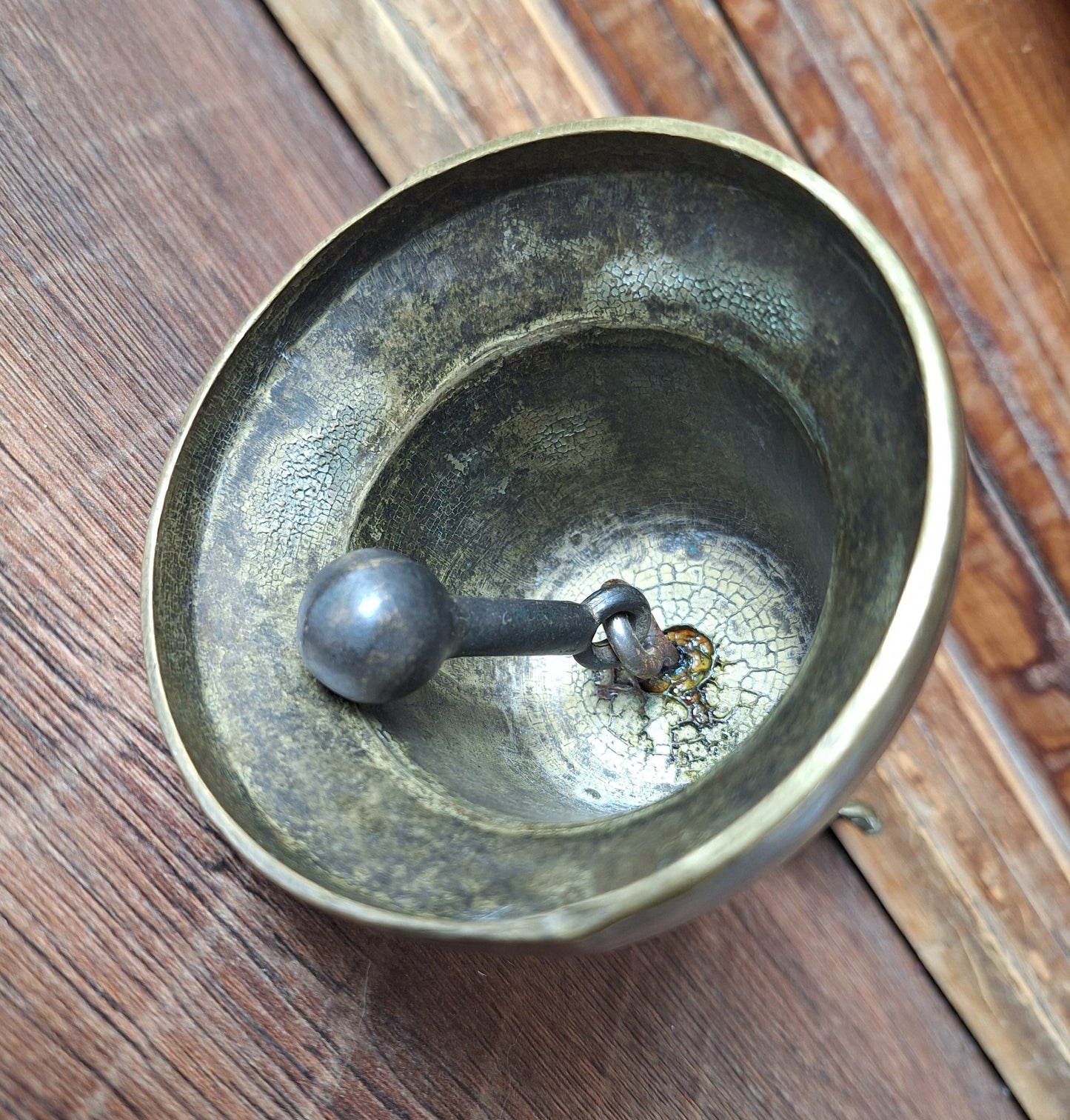 Vintage altar bell Tibetan Buddhist style #11, B-quality