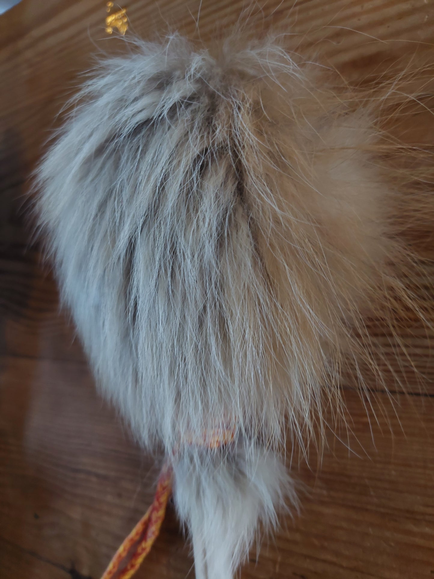 Fox fur and roe deer leg bone rattle