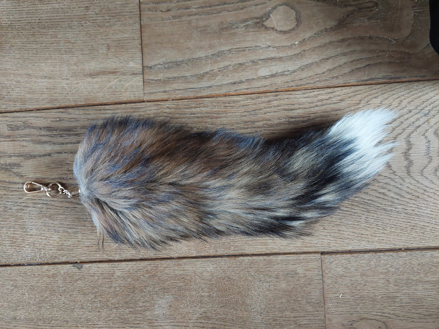 Fox tail keychain #3