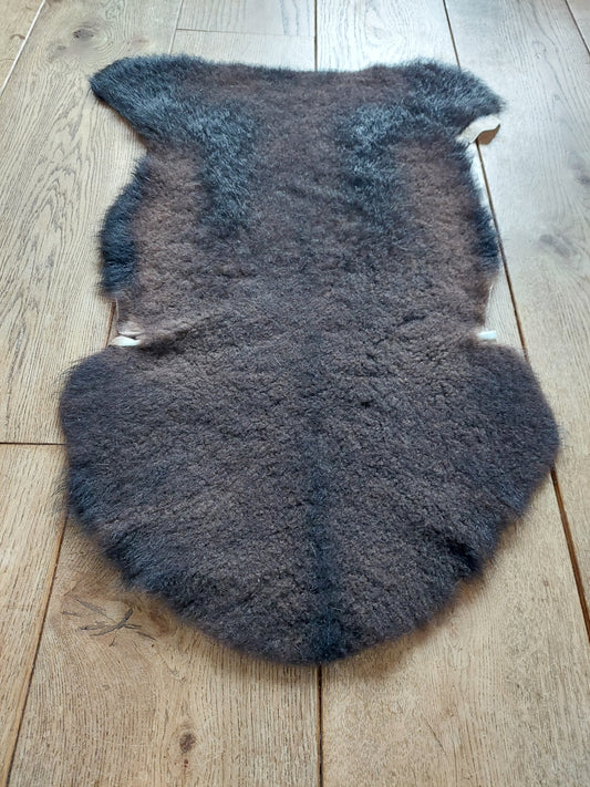 Black Texel lamb hide