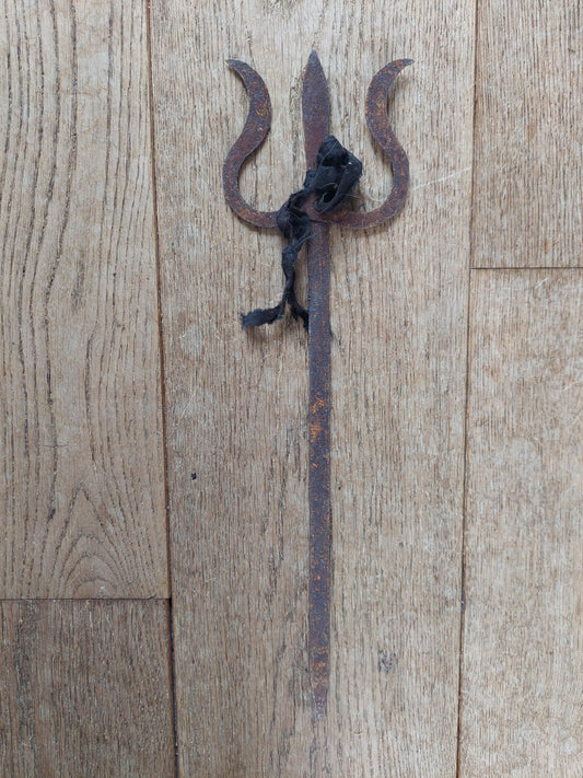 Old Nepalese iron trident 40 cm