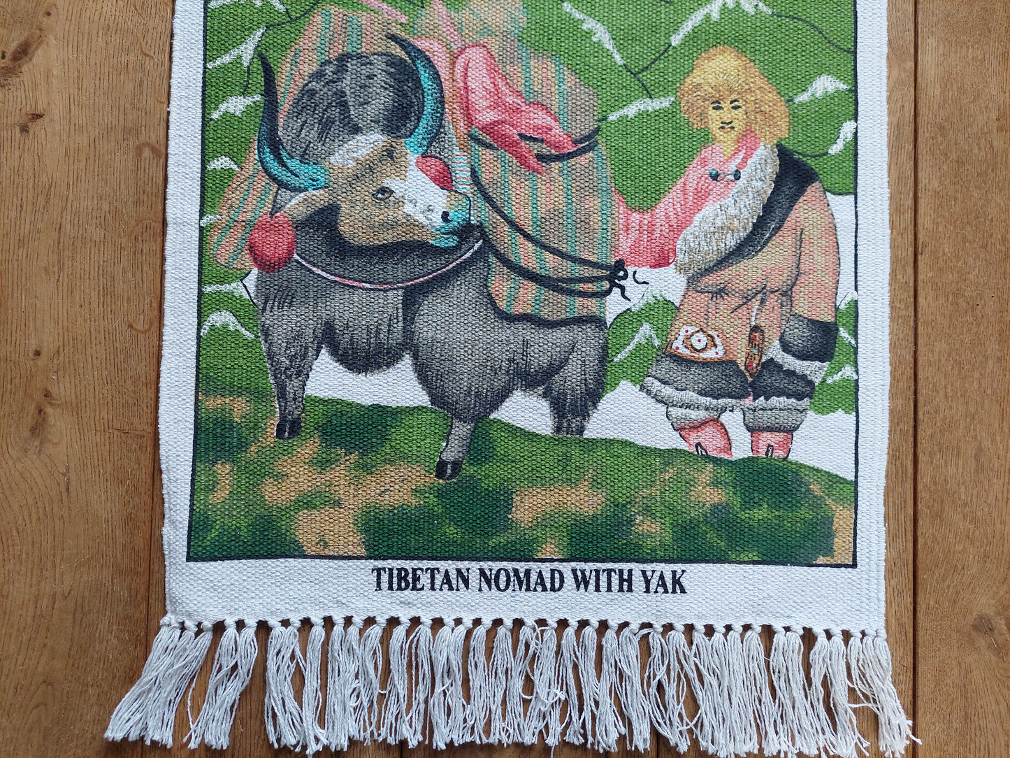 Tibetan wallhanger "Nomad with yak"