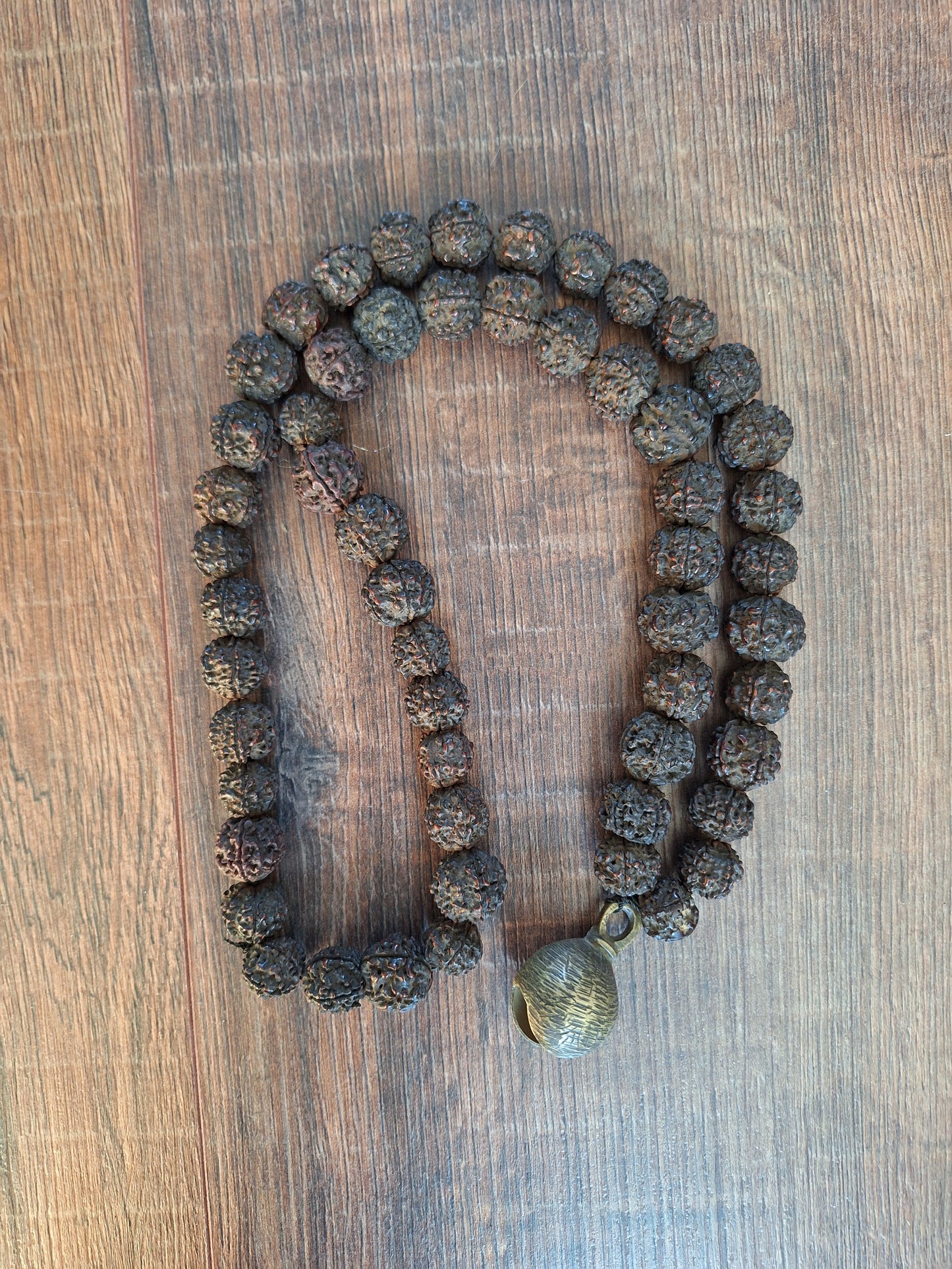 Old Nepalese shamanic rudraksha necklace #14