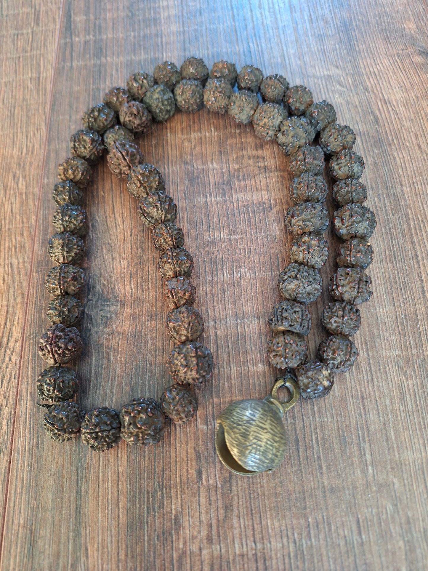 Old Nepalese shamanic rudraksha necklace #14