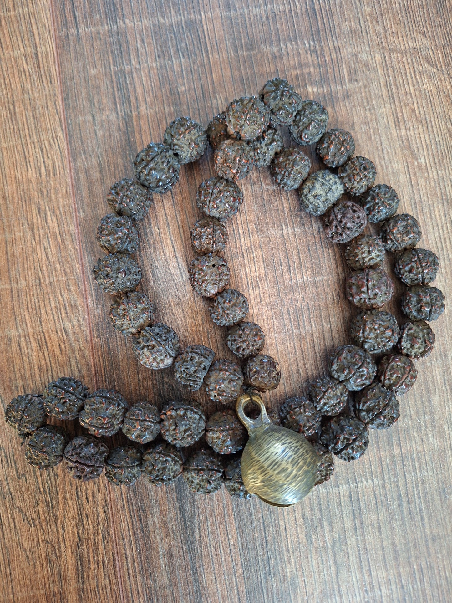 Old Nepalese shamanic rudraksha necklace #14