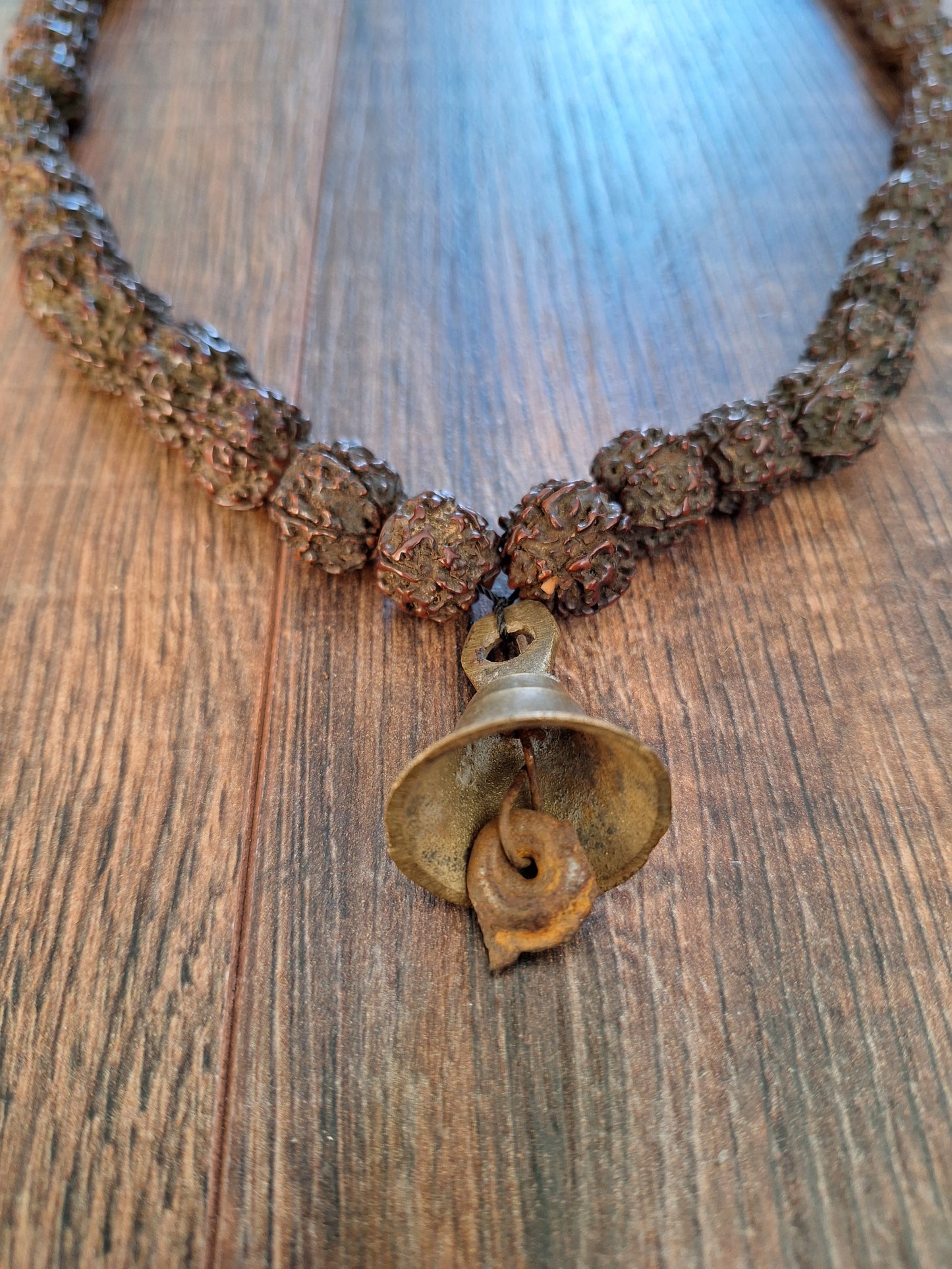 Old Nepalese shamanic rudraksha necklace #15