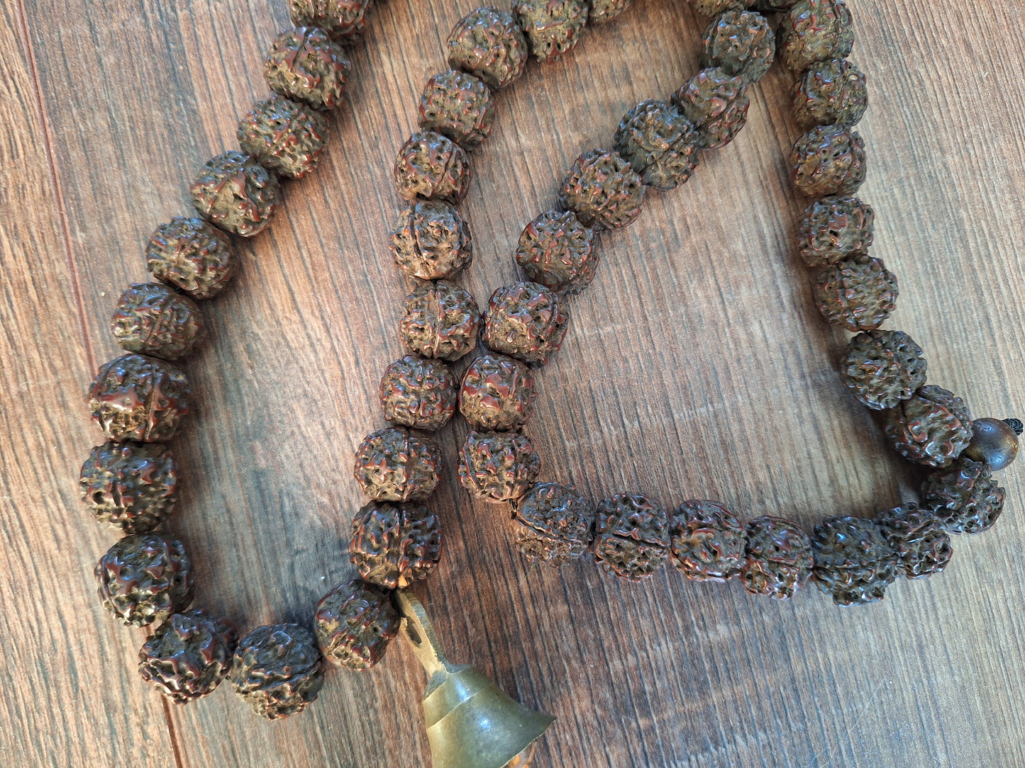 Old Nepalese shamanic rudraksha necklace #15