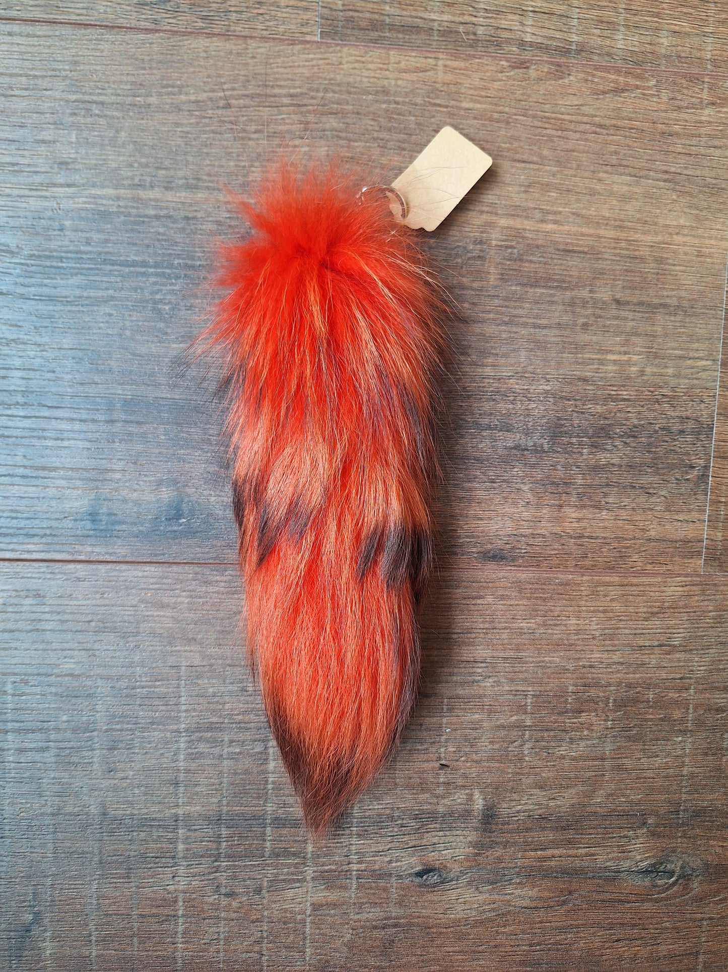 Colorful painted fox tails