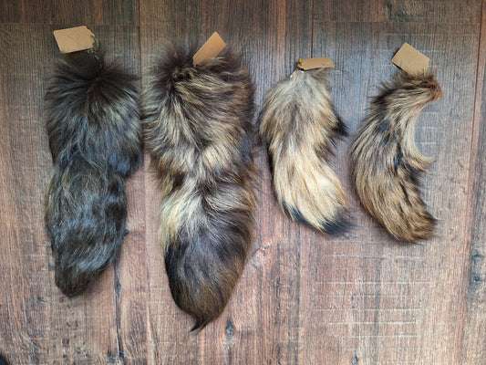 Natural painted fox tails