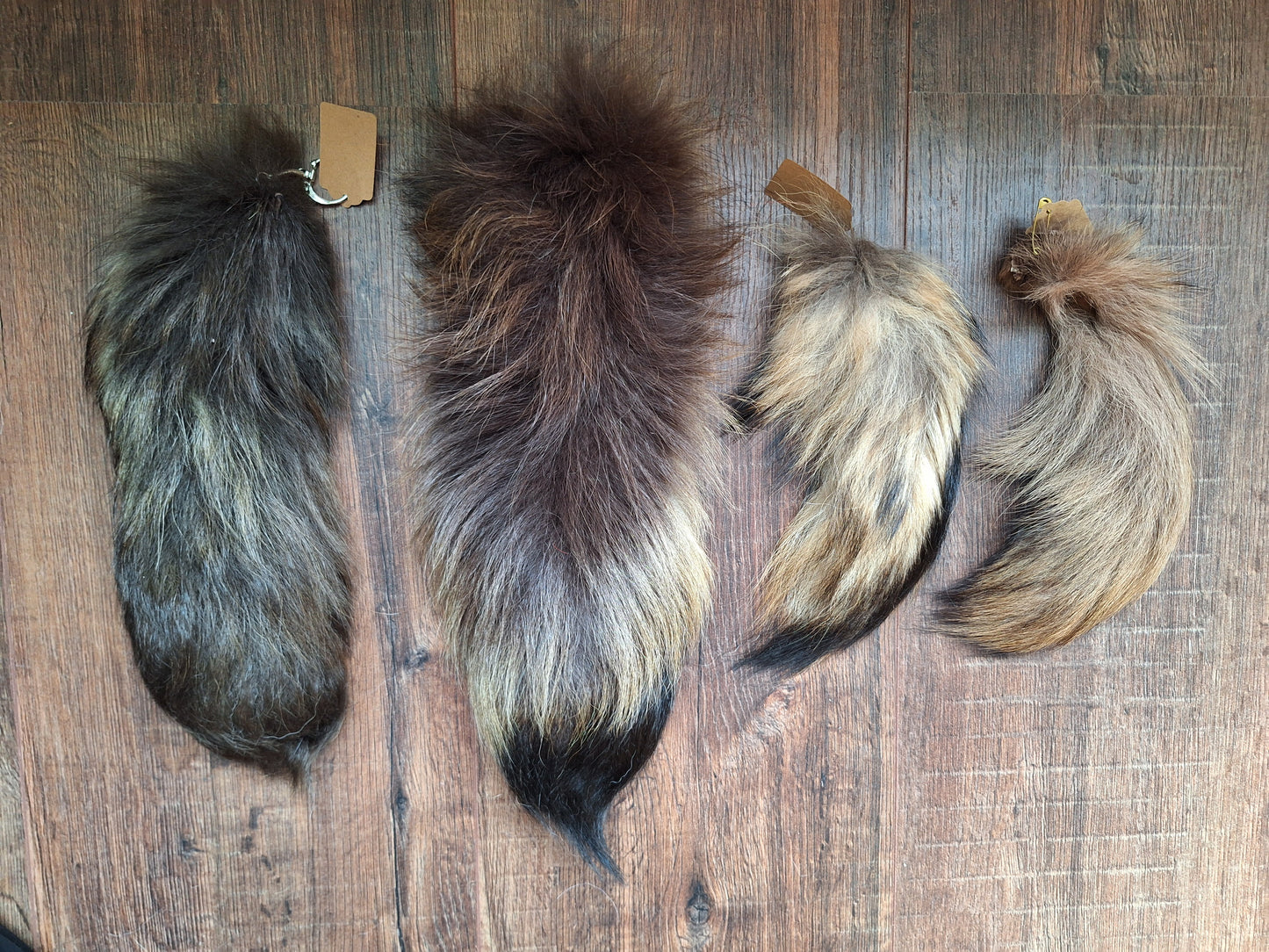 Natural painted fox tails