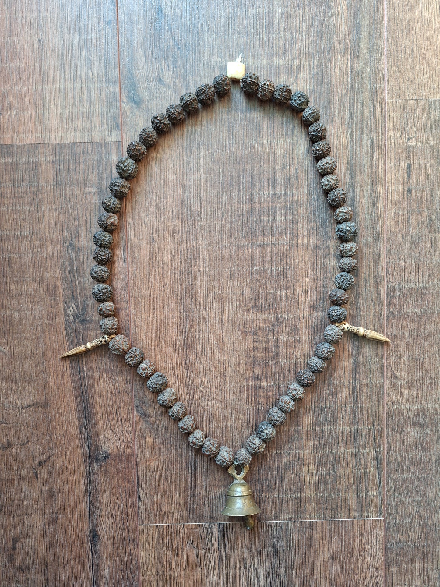 Old Nepalese shamanic rudraksha necklace #17