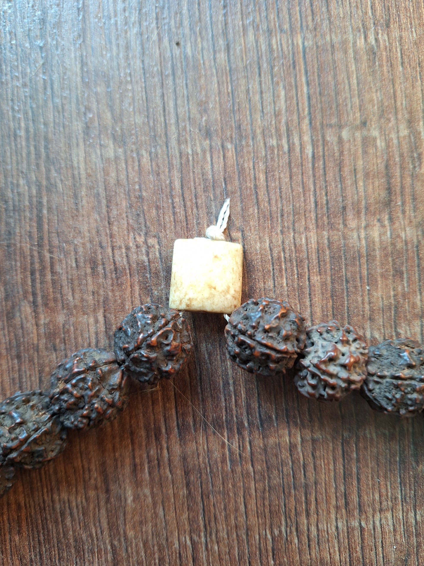 Old Nepalese shamanic rudraksha necklace #17