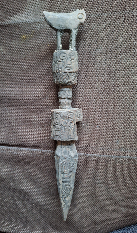 Antique wooden phurba #33