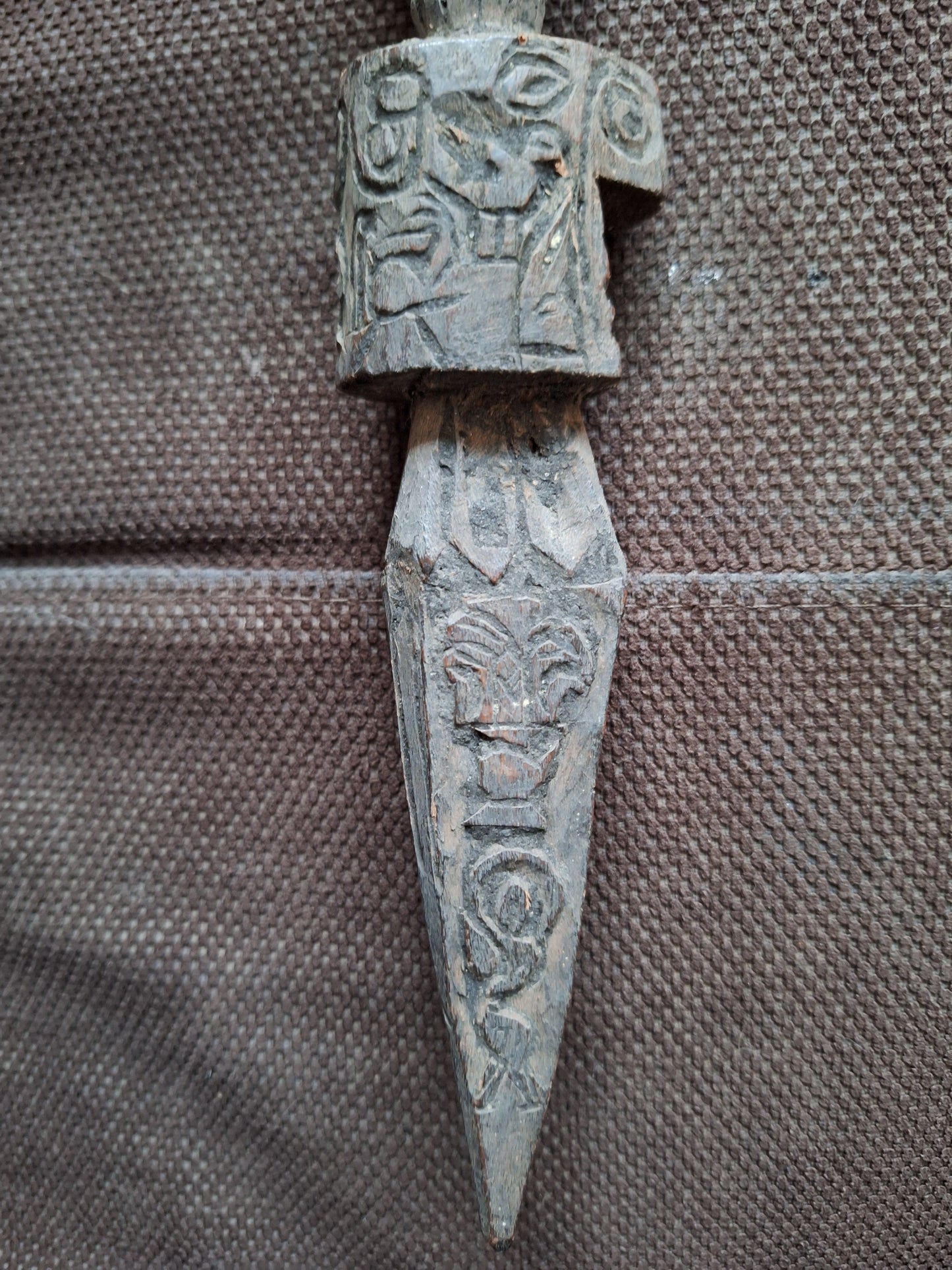 Antique wooden phurba #33