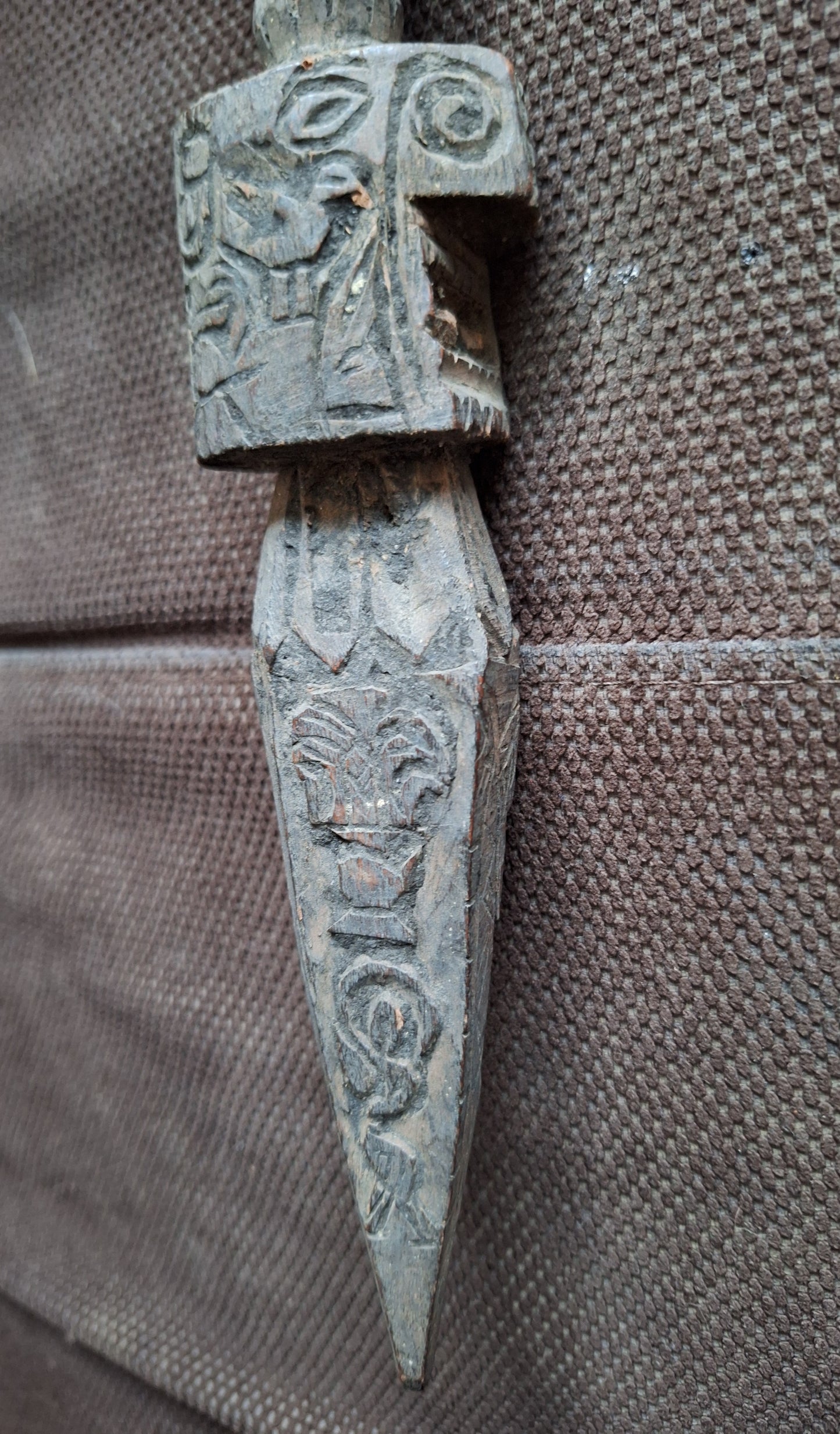 Antique wooden phurba #33