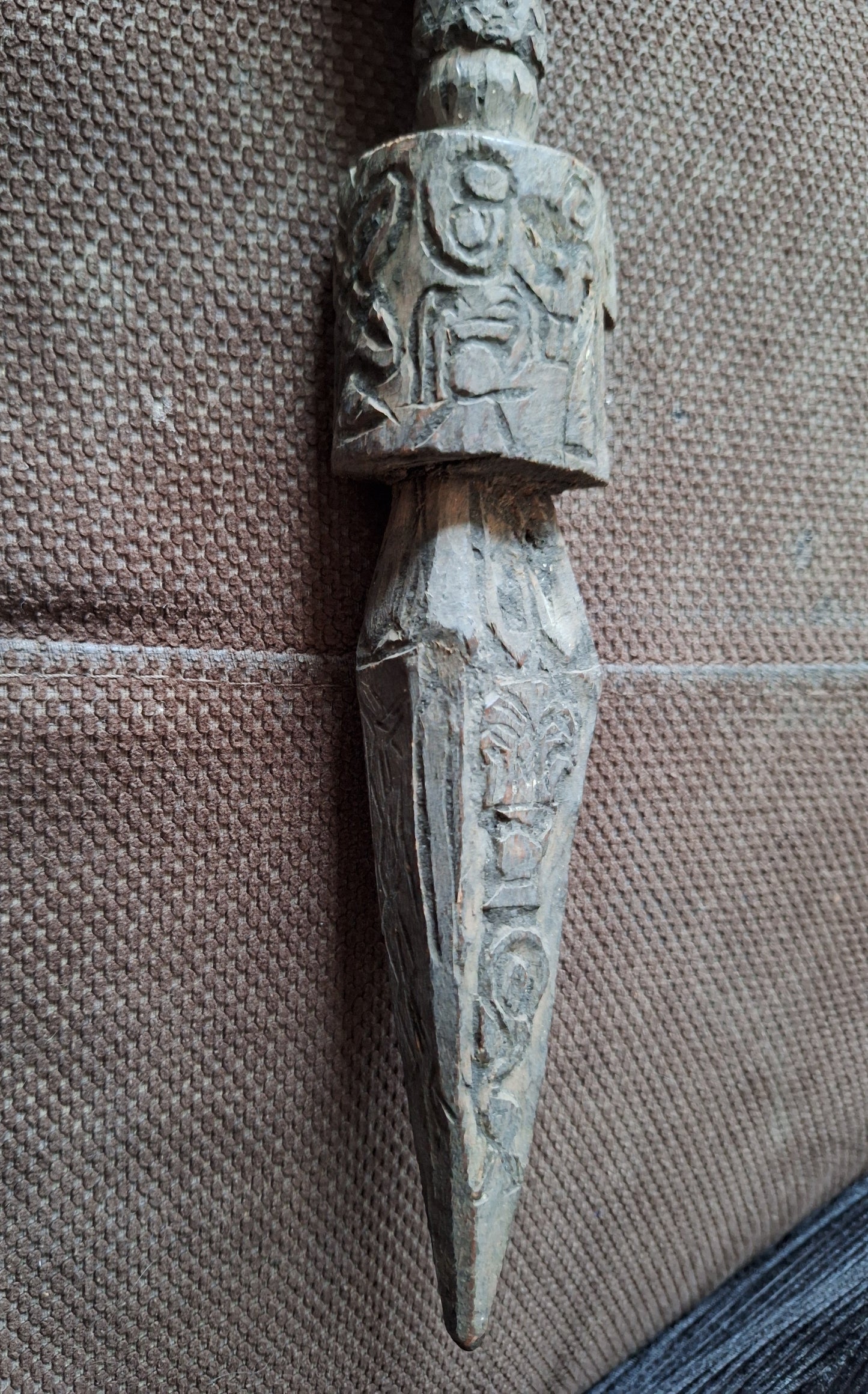 Antique wooden phurba #33