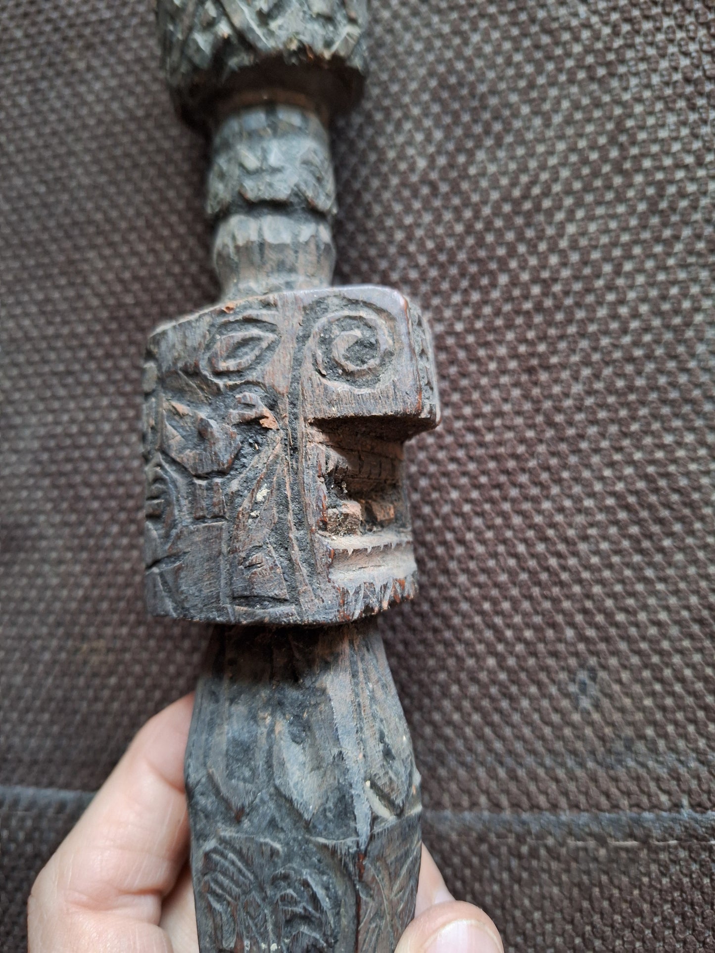 Antique wooden phurba #33