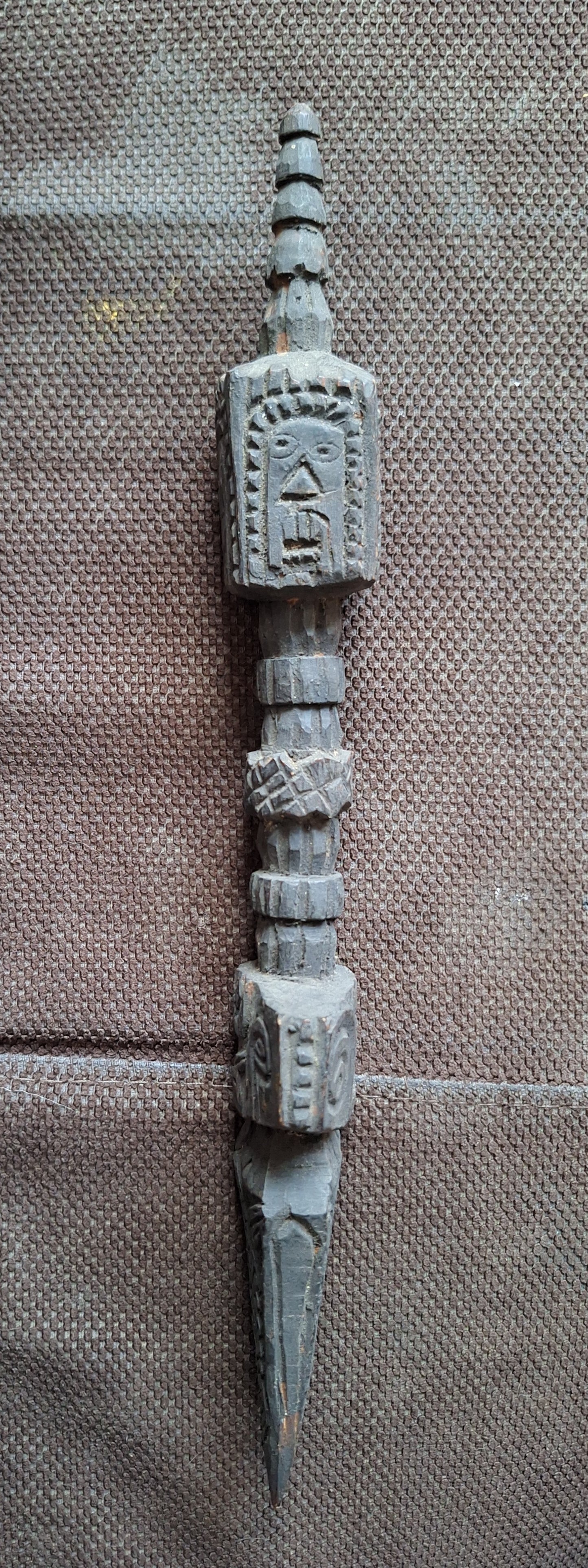 Antique wooden phurba #34