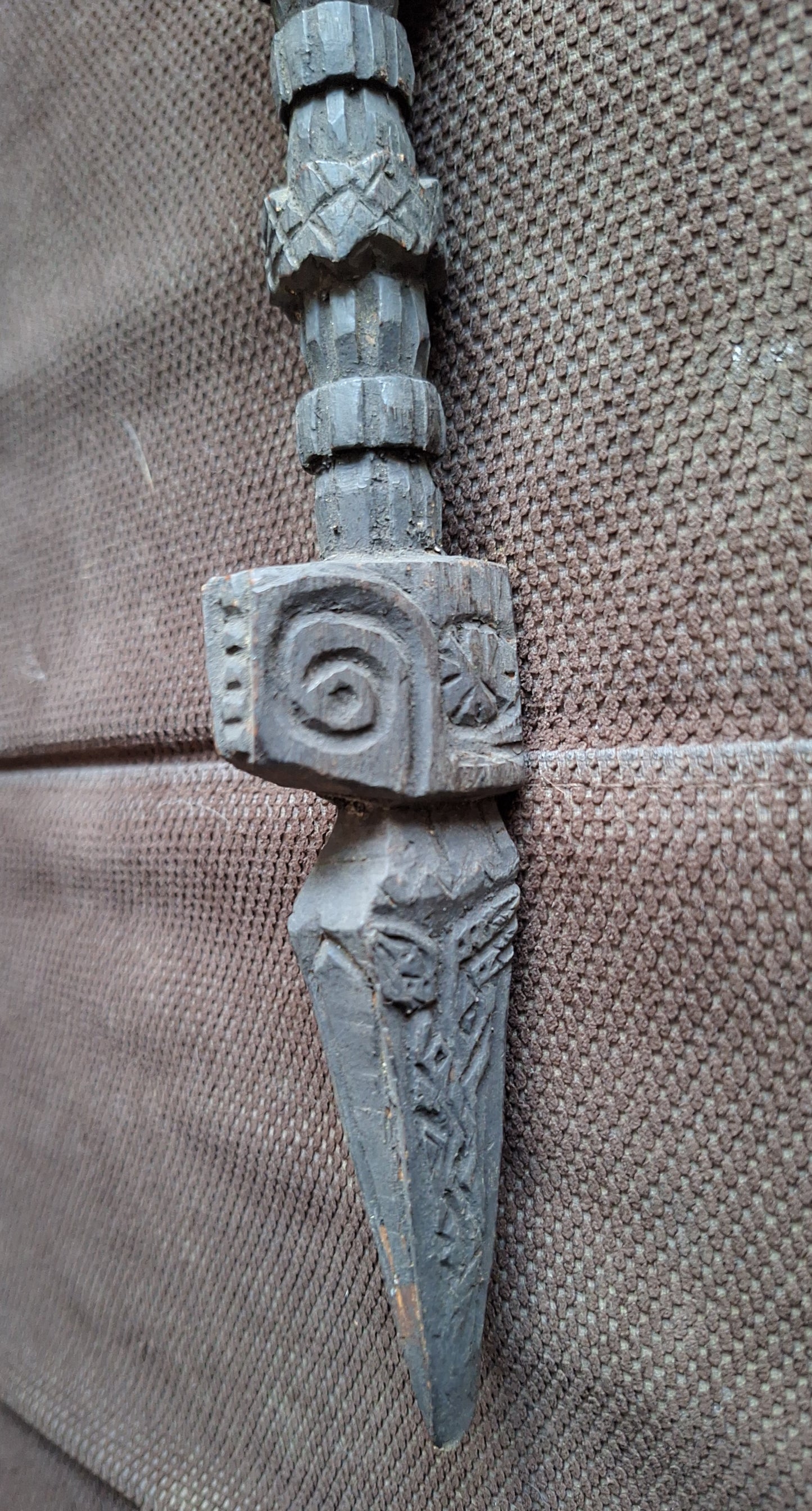 Antique wooden phurba #34