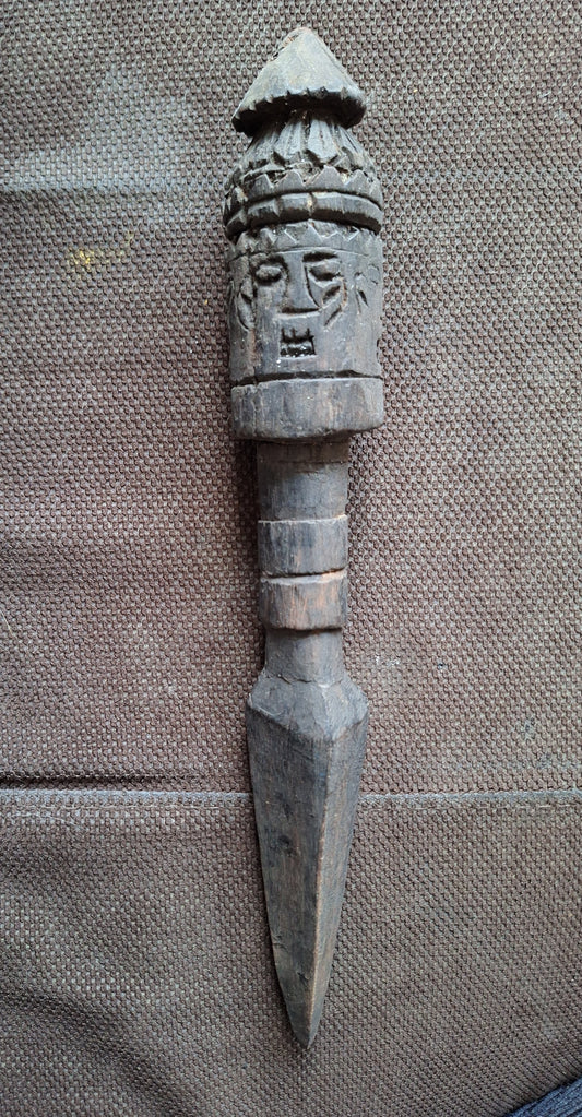 Antique wooden phurba #35
