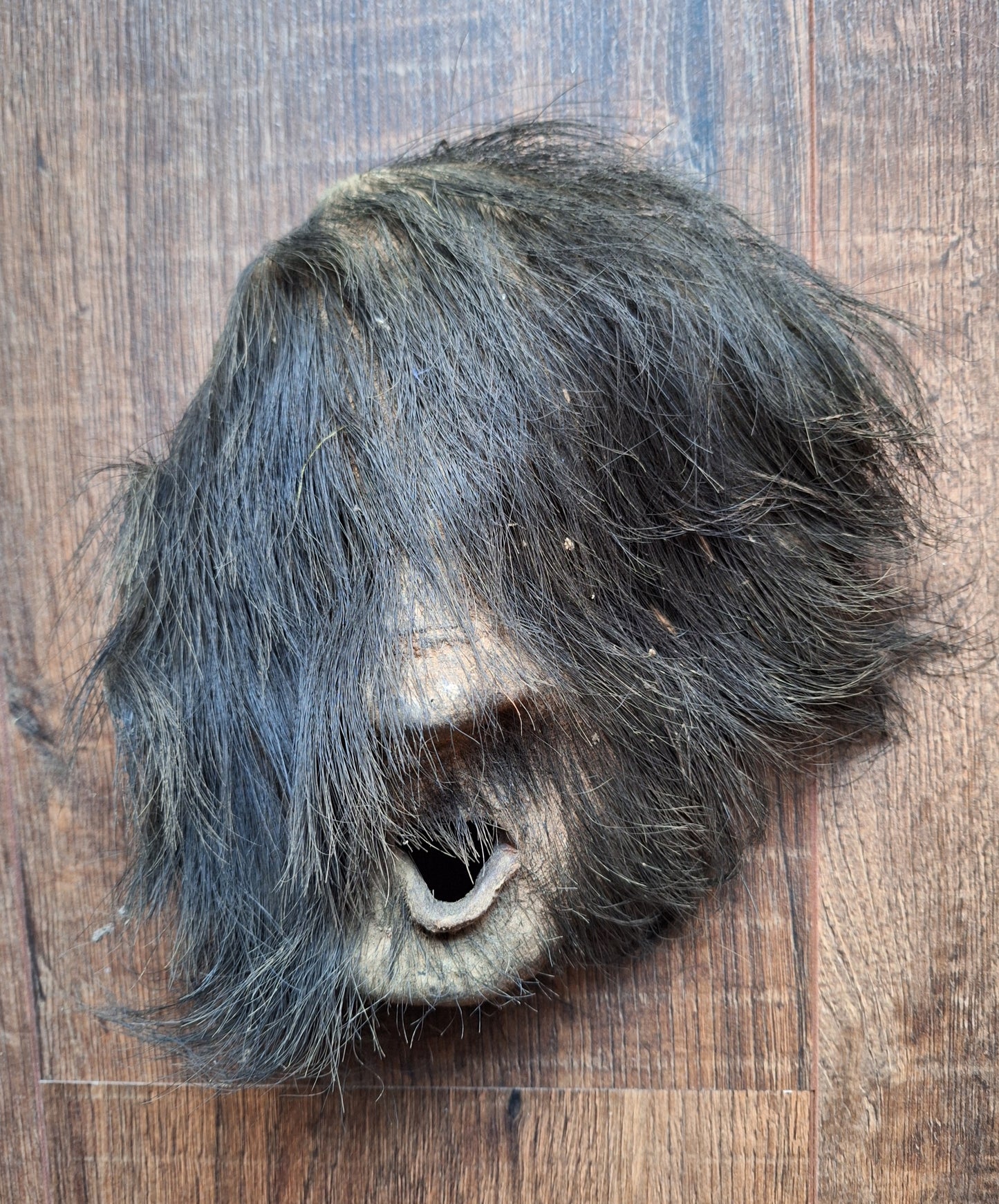 Antique Nepalese yak hide mask #4