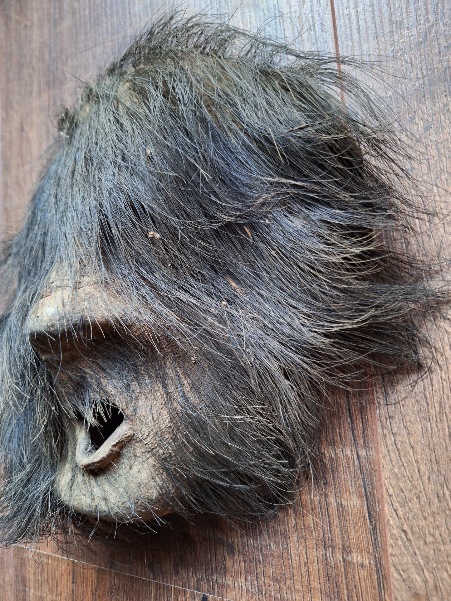 Antique Nepalese yak hide mask #4