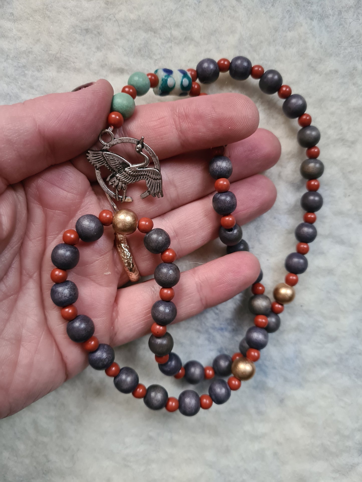 "Crane" prayerbeads