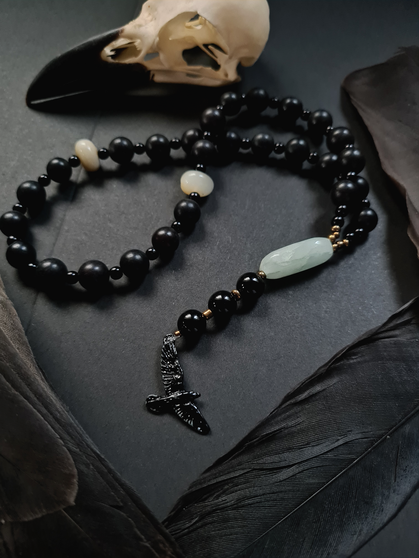 Prayerbeads "Raven"