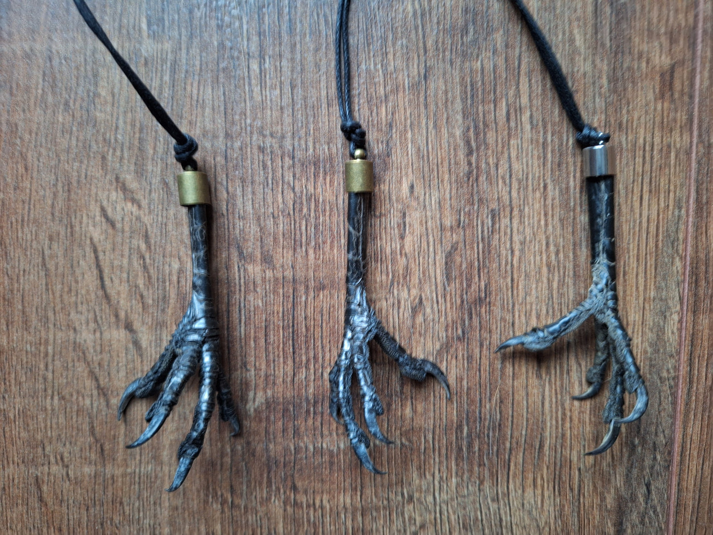 Crow claw amulet necklace