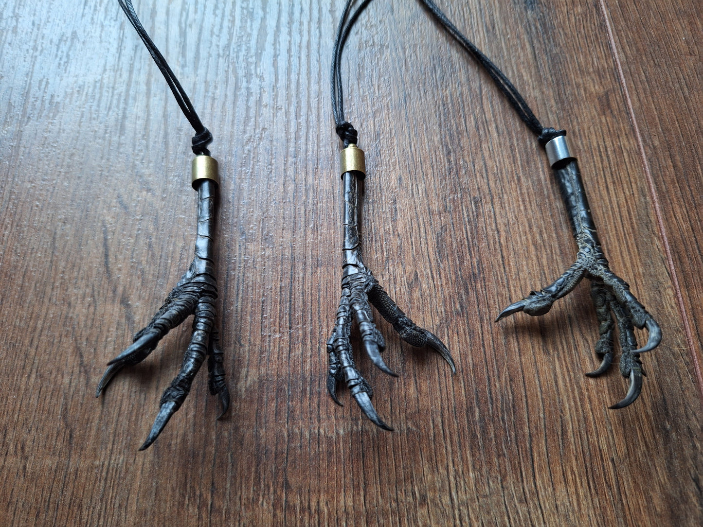 Crow claw amulet necklace