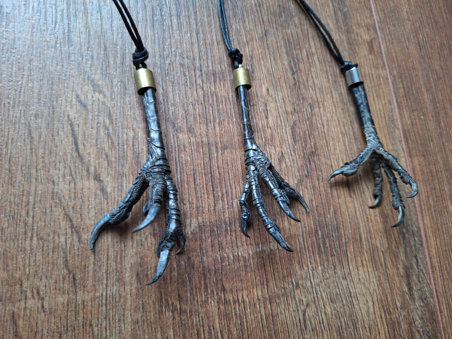 Crow claw amulet necklace