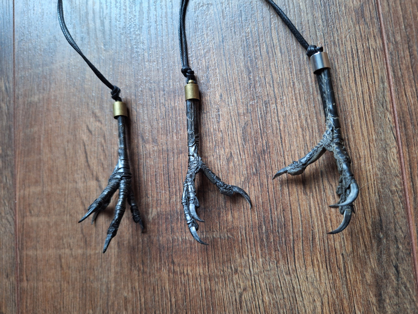 Crow claw amulet necklace