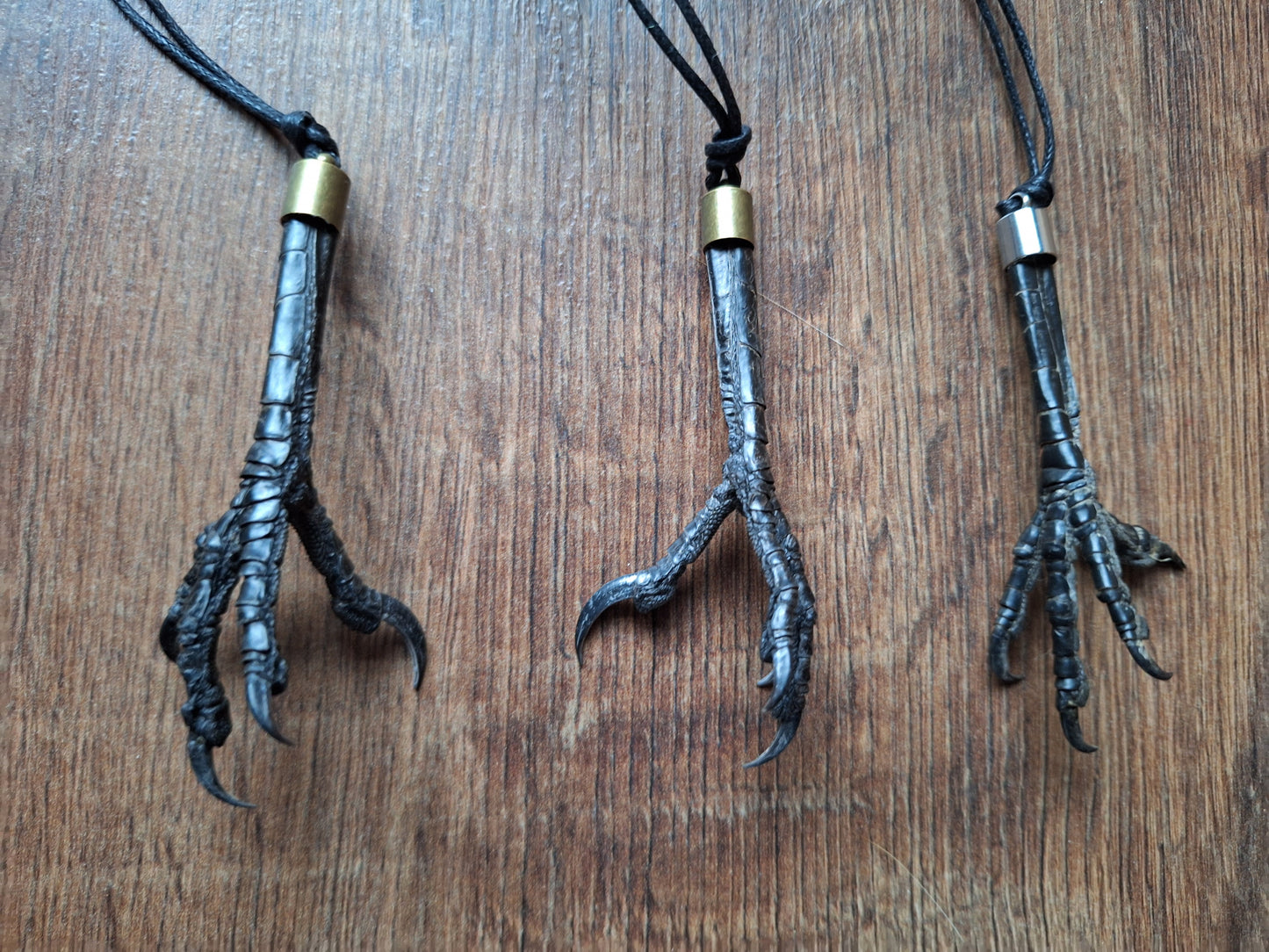 Crow claw amulet necklace