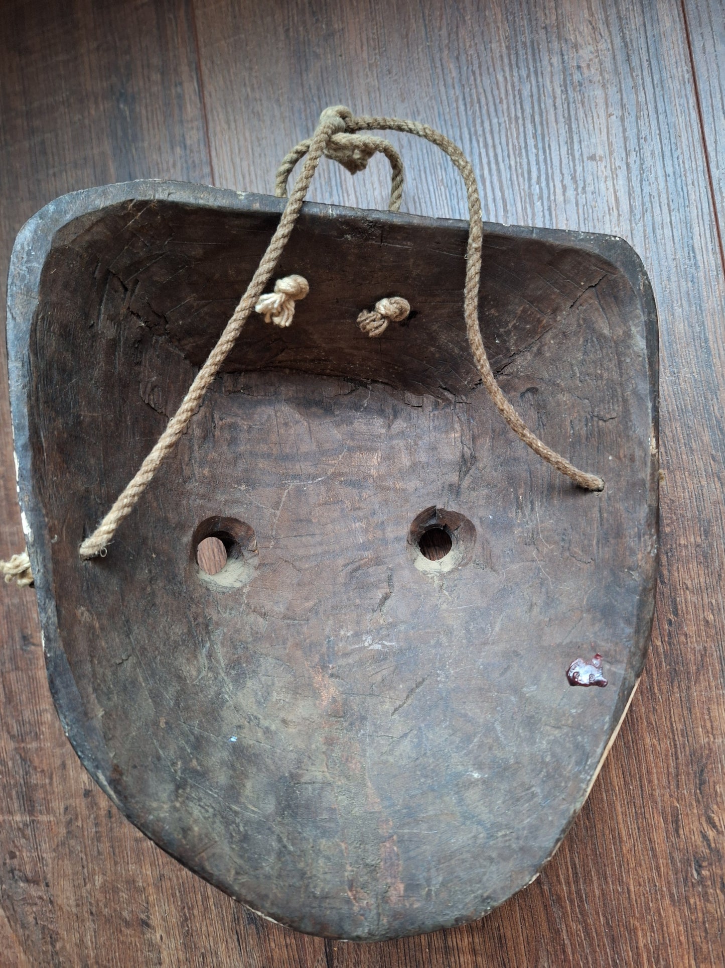 Vintage Nepalese wooden ceremonial mask