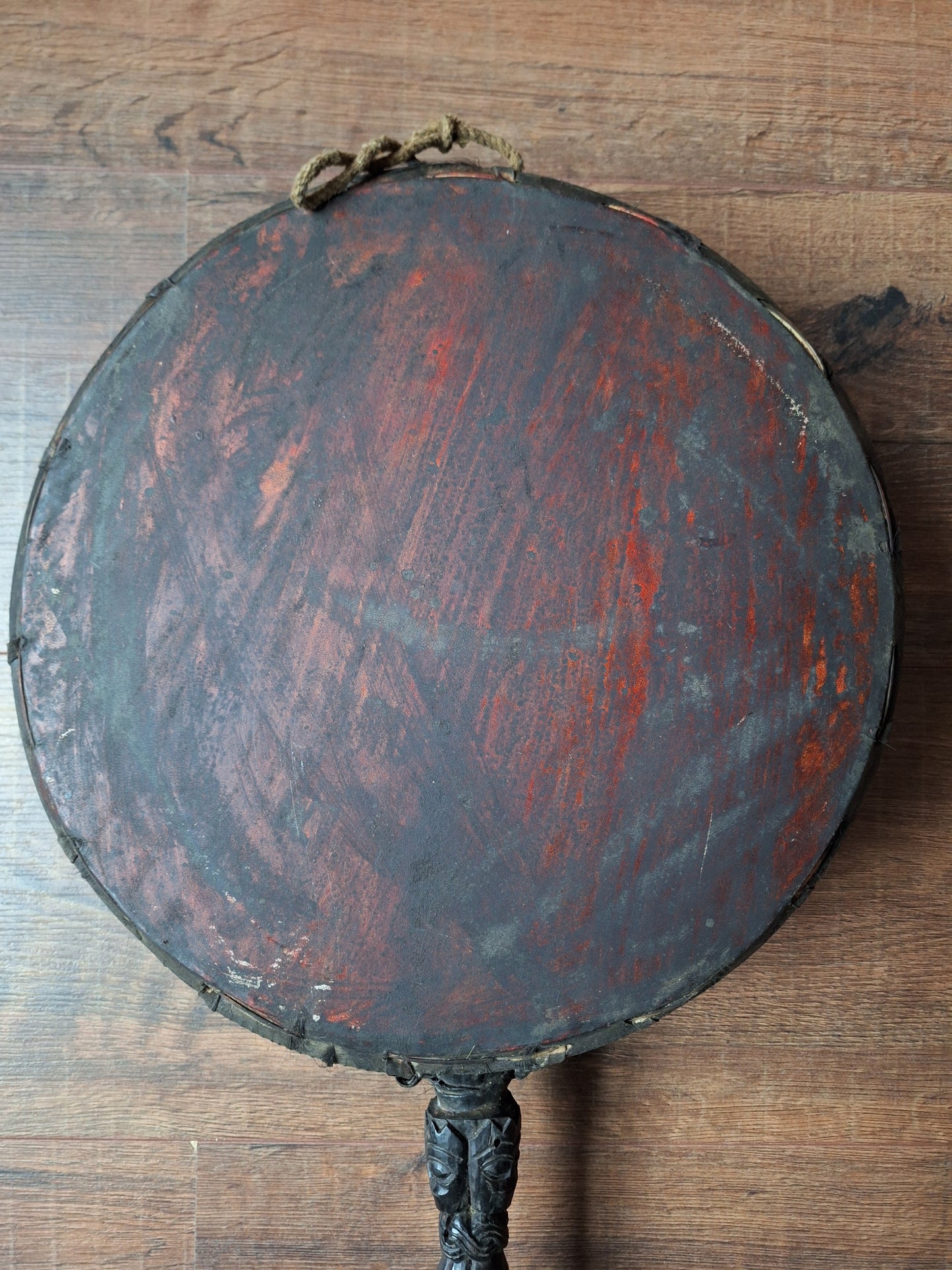 Antique Nepalese dhyangro drum #9