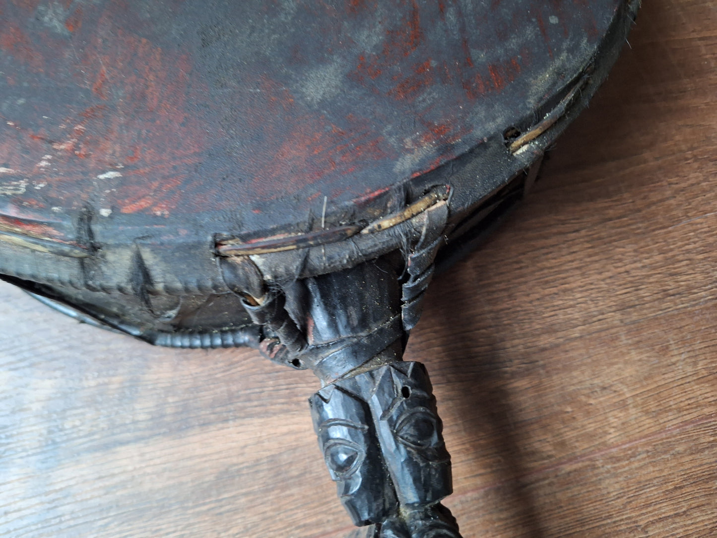 Antique Nepalese dhyangro drum #9