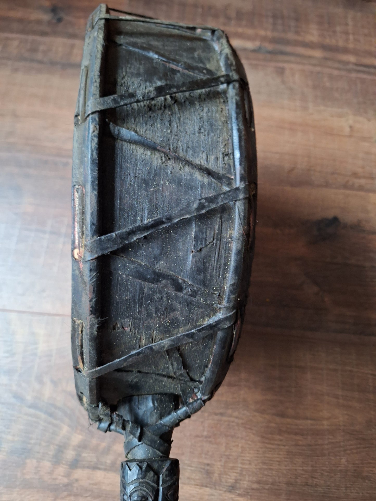 Antique Nepalese dhyangro drum #9