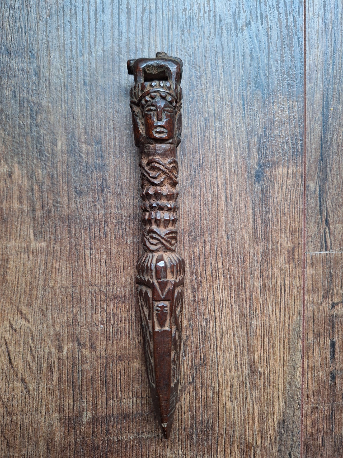 Antique wooden phurba #39