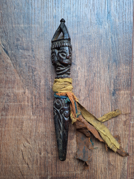 Antique wooden phurba #40