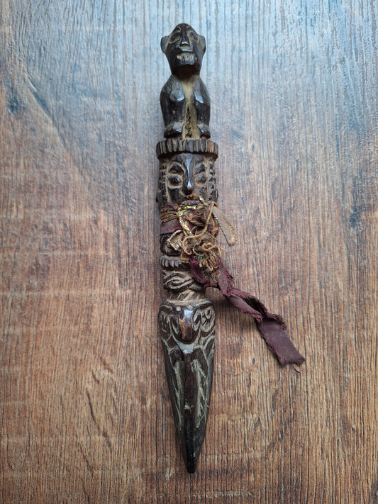 Antique wooden phurba #41