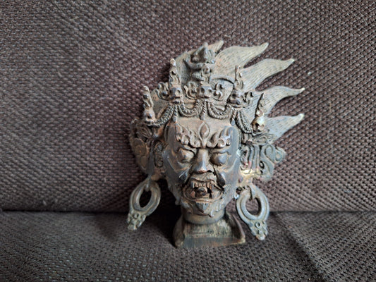 Antique bronze Mahakala figurine
