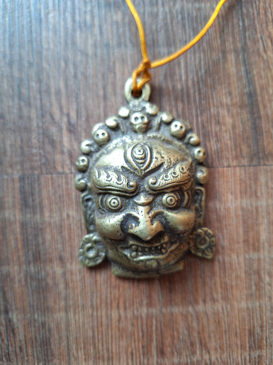 Vintage bronze pendant Mahakala