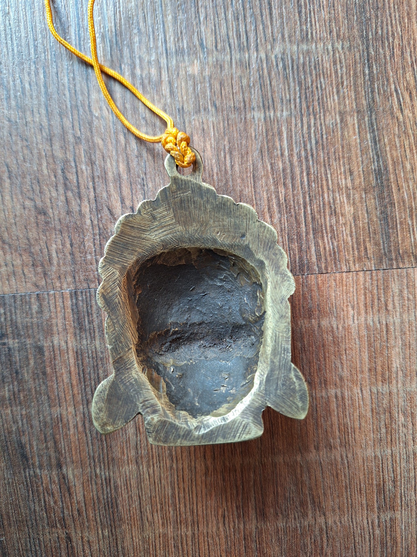 Vintage bronze Mahakala pendant