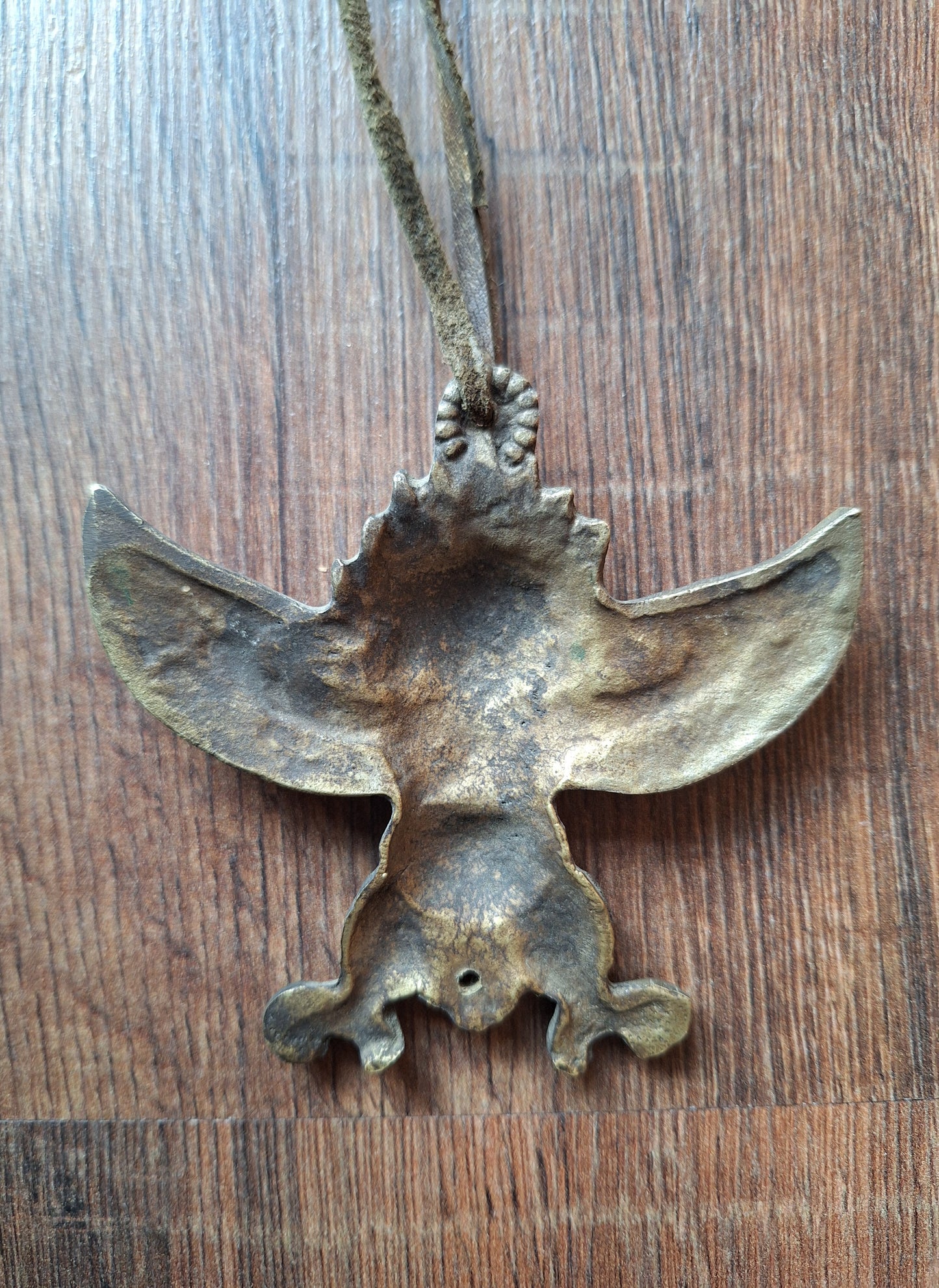 Vintage bronze Garuda pendant