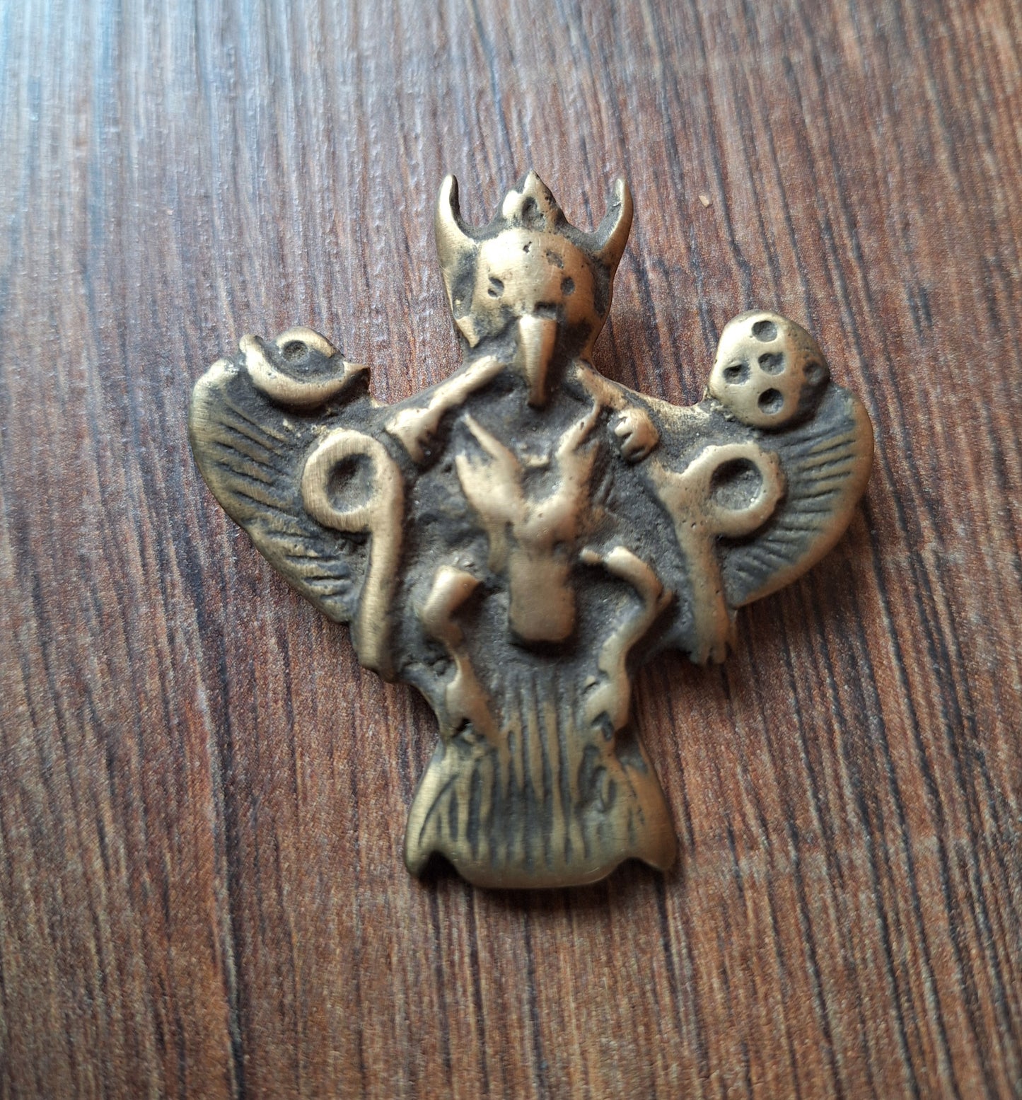 Antique bronze Garuda pendant