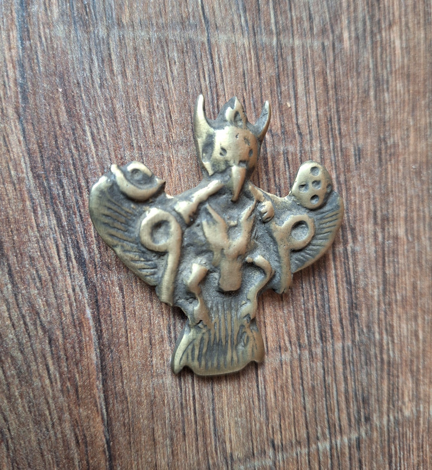 Antique bronze Garuda pendant